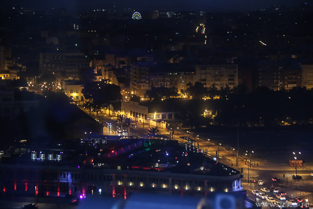 порт Валенсия ночью